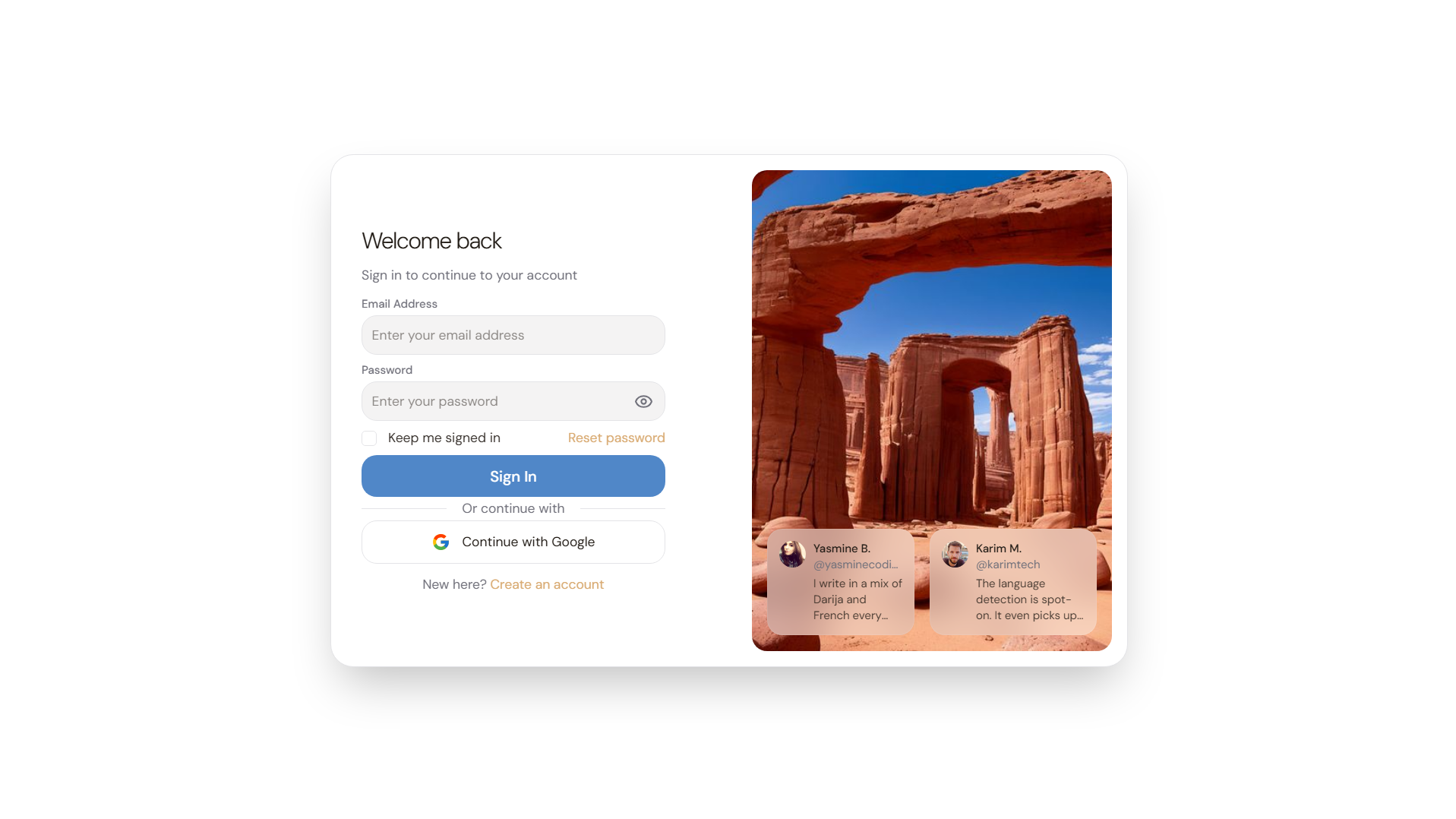 Goully landing page — Analyze Algerian code-switching hero screen